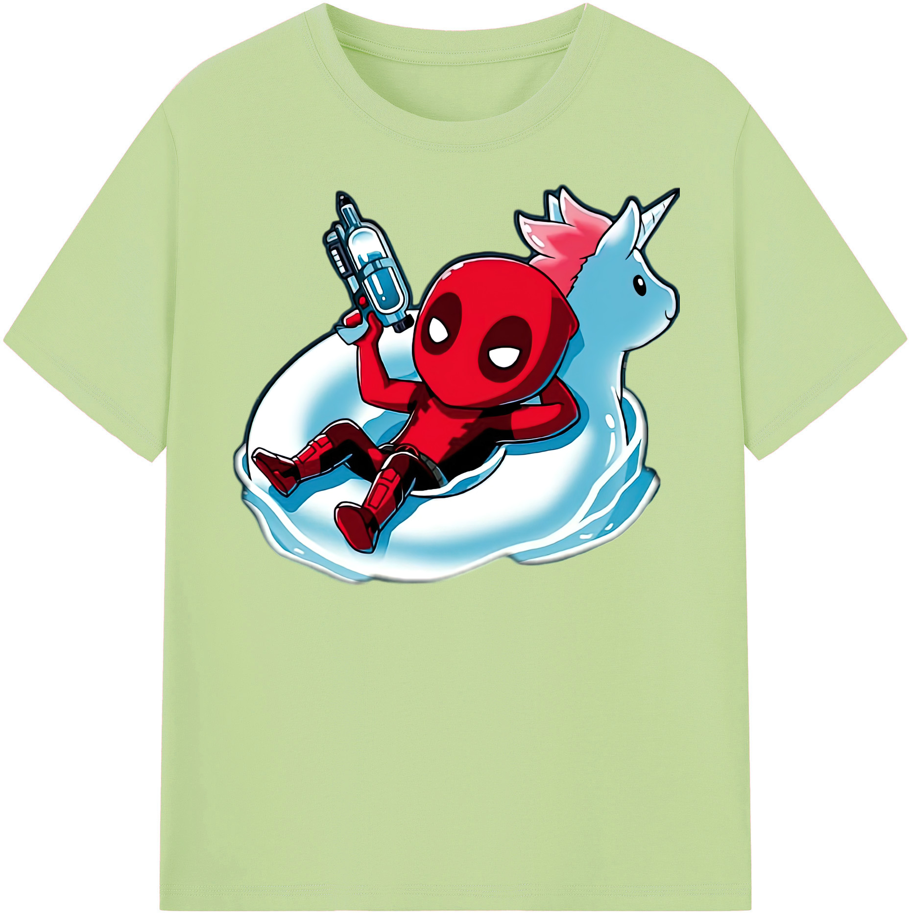 （画像用） Deadpool デッドプール 綿100％半袖Tシャツ（フロントプリント）